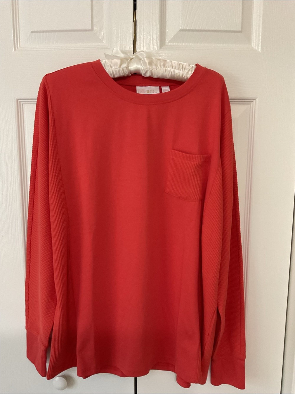 Kim Gravel Long-Sleeve Pocket Tee - Orange